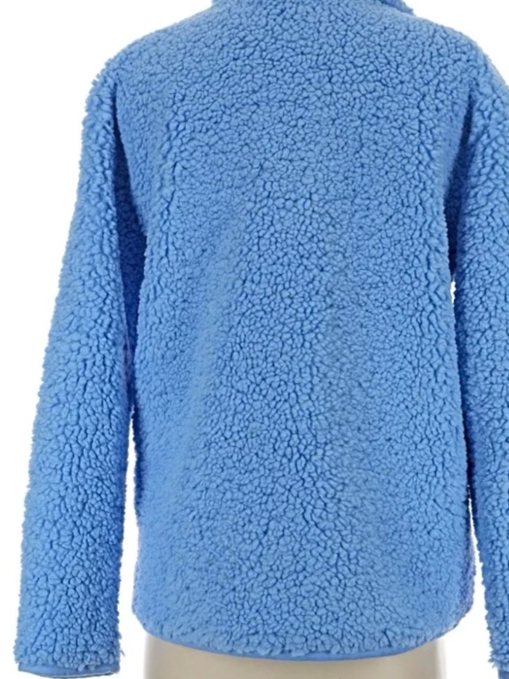 J. Crew Light Blue Sherpa Fleece Jacket